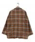 l'atelier du savon (アトリエドゥサボン) チェックウール テーラードジャケット ブラウン サイズ:Free：8000円