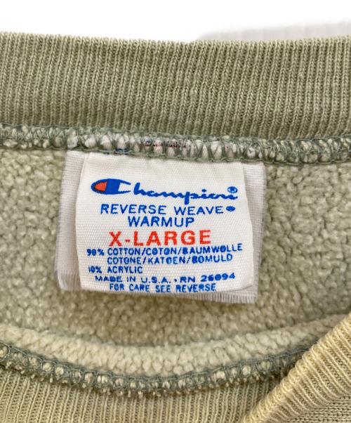 Champion REVERSE WEAVE（チャンピオン リバース ウィーブ）Champion REVERSE WEAVE (チャンピオン リバース ウィーブ) リバースウィーブスウェット グリーン サイズ:XLの古着・服飾アイテム