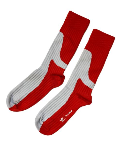 adidas（アディダス）adidas (アディダス) RAF SIMONS (ラフシモンズ) Replicant Ozweego Red ブラック×レッド サイズ:25.5㎝の古着・服飾アイテム