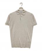 JOHN SMEDLEYジョンスメドレー）の古着「半袖ウールニットポロシャツ」｜ベージュ