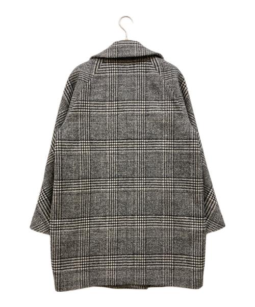 TOMORROW LAND collection（トゥモローランドコレクション）TOMORROW LAND collection (トゥモローランドコレクション) ブロークングレンチェック ダブルブレストコート グレー サイズ:Sの古着・服飾アイテム