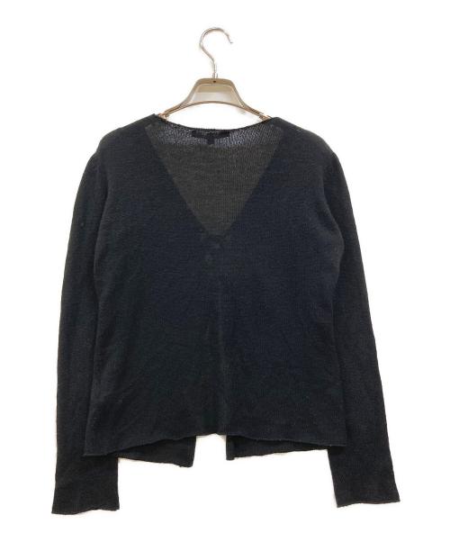 GUCCI（グッチ）GUCCI (グッチ) リボンカシミヤカーディガン ブラック サイズ:Mの古着・服飾アイテム