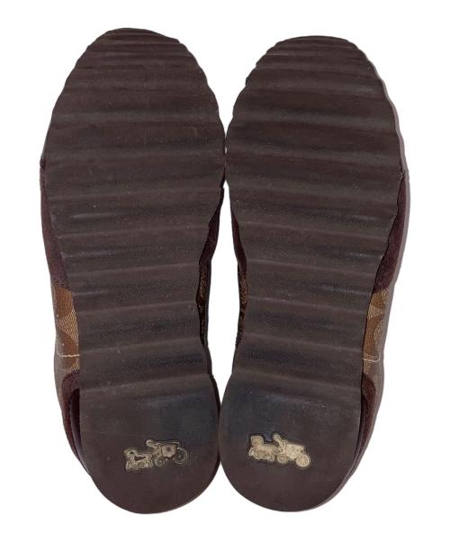 COACH（コーチ）COACH (コーチ) シグネチャー 総柄スニーカー ブラウン サイズ:23㎝の古着・服飾アイテム