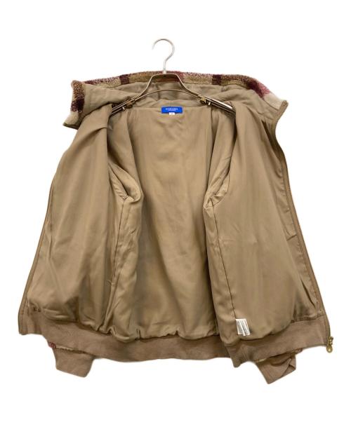BLUE LABEL CRESTBRIDGE（ブルーレーベルクレストブリッジ）BLUE LABEL CRESTBRIDGE (ブルーレーベルクレストブリッジ) チェックフリースジャケット ピンク サイズ:38の古着・服飾アイテム