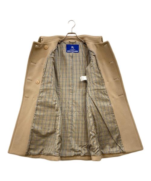 BURBERRY BLUE LABEL（バーバリーロンドンブルーレーベル）BURBERRY BLUE LABEL (バーバリーロンドンブルーレーベル) ウールコート ベージュ サイズ:38の古着・服飾アイテム