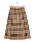 Burberry's（バーバリーズ）の古着「ノバチェックウールスカート」｜ベージュ