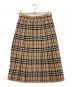 Burberry's（バーバリーズ）の古着「ノバチェックプリーツウールスカート」｜ベージュ