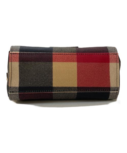 BLUE LABEL CRESTBRIDGE（ブルーレーベルクレストブリッジ）BLUE LABEL CRESTBRIDGE (ブルーレーベルクレストブリッジ) チェックショルダーバッグ ブラック×レッドの古着・服飾アイテム