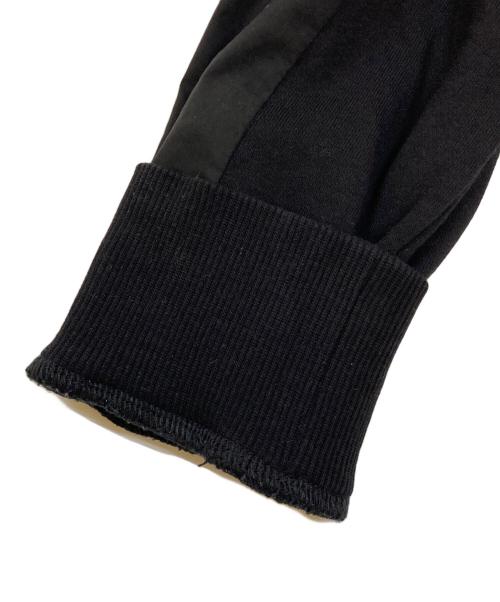 BLUE LABEL CRESTBRIDGE（ブルーレーベルクレストブリッジ）BLUE LABEL CRESTBRIDGE (ブルーレーベルクレストブリッジ) コンパクトドライ裏毛ドッキングワンピース レッド×ブラック サイズ:38の古着・服飾アイテム