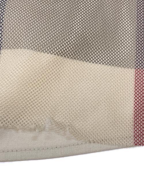 BLUE LABEL CRESTBRIDGE（ブルーレーベルクレストブリッジ）BLUE LABEL CRESTBRIDGE (ブルーレーベルクレストブリッジ) 美人百花 (ビジンヒャッカ) チェックチュールニットセットアップ ベージュ サイズ:38の古着・服飾アイテム