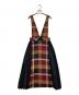 BLUE LABEL CRESTBRIDGE（ブルーレーベルクレストブリッジ）の古着「チェック柄ジャンパースカート」｜レッド×ブラック