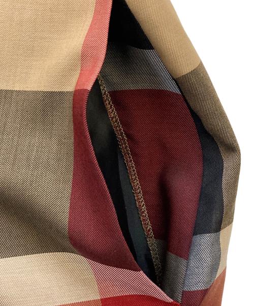 BLUE LABEL CRESTBRIDGE（ブルーレーベルクレストブリッジ）BLUE LABEL CRESTBRIDGE (ブルーレーベルクレストブリッジ) チェックワンピース レッド サイズ:38の古着・服飾アイテム