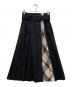 BLUE LABEL CRESTBRIDGE（ブルーレーベルクレストブリッジ）の古着「切替スカート」｜ブラック