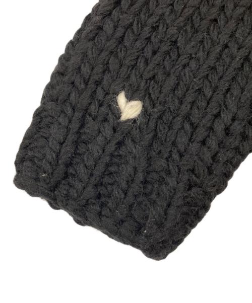 THE TOE（ザ・トゥー）THE TOE (ザ・トゥー) Notting-Hill Heart Knit ブラック サイズ:Sの古着・服飾アイテム