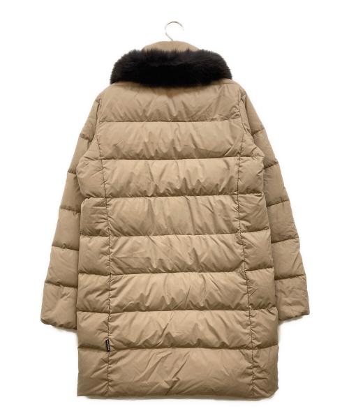 DUVETICA（デュベティカ）DUVETICA (デュベティカ) Leilian (レリアン) LEXYTRE  ファー付ダウンコート ベージュ サイズ:44の古着・服飾アイテム