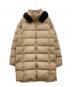 DUVETICA（デュベティカ）の古着「LEXYTRE  ファー付ダウンコート」｜ベージュ