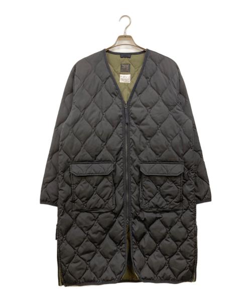 TAION（タイオン）TAION (タイオン) ミリタリー Vネックジップ ダウンコート ブラック サイズ:XLの古着・服飾アイテム