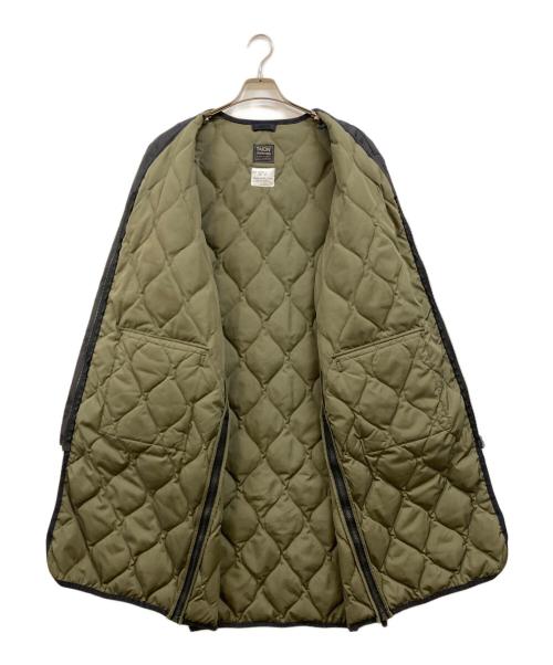 TAION（タイオン）TAION (タイオン) ミリタリー Vネックジップ ダウンコート ブラック サイズ:XLの古着・服飾アイテム