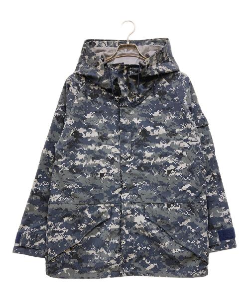 HOUSTON（ヒューストン）HOUSTON (ヒューストン) ECWCS デジカモマウンテンパーカー ネイビー サイズ:Lの古着・服飾アイテム