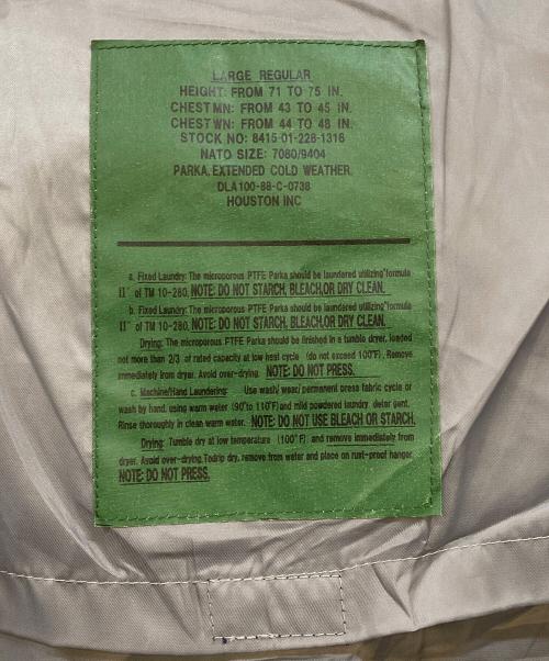 HOUSTON（ヒューストン）HOUSTON (ヒューストン) ECWCS デジカモマウンテンパーカー ネイビー サイズ:Lの古着・服飾アイテム