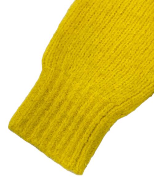 UNITED ARROWS（ユナイテッドアローズ）UNITED ARROWS (ユナイテッドアローズ) フラッフィ クルーネック ニット イエロー サイズ:下記参照の古着・服飾アイテム