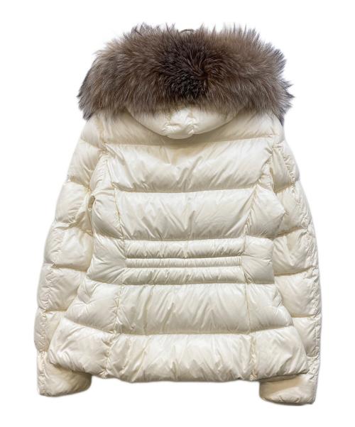MONCLER（モンクレール）MONCLER (モンクレール) BOED ファー付ダウンジャケット ホワイトの古着・服飾アイテム