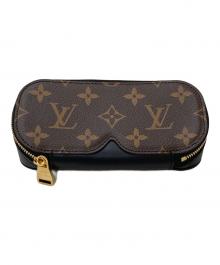 LOUIS VUITTON（ルイ ヴィトン）の古着「エテュイ・リュネットGM モノグラム メガネケース」｜ブラウン