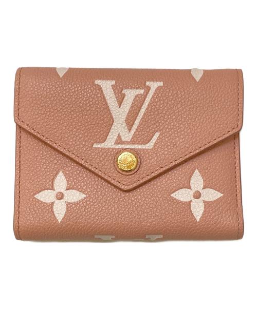 LOUIS VUITTON（ルイ ヴィトン）LOUIS VUITTON (ルイ ヴィトン) ポルトフォイユ ヴィクトリーヌ バイカラー コンパクトウォレット ピンクの古着・服飾アイテム