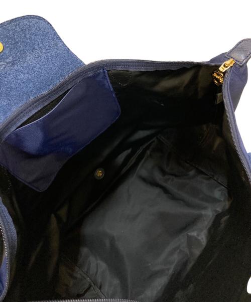 LONGCHAMP（ロンシャン）LONGCHAMP (ロンシャン) ルプリアージュ ナイロントートバッグ ネイビーの古着・服飾アイテム