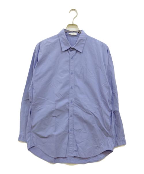 ATON（エイトン）ATON (エイトン) SHRINK BROAD OVERSIZED SHIRT ブルー サイズ:02の古着・服飾アイテム