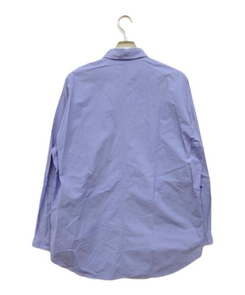 ATON（エイトン）ATON (エイトン) SHRINK BROAD OVERSIZED SHIRT ブルー サイズ:02の古着・服飾アイテム