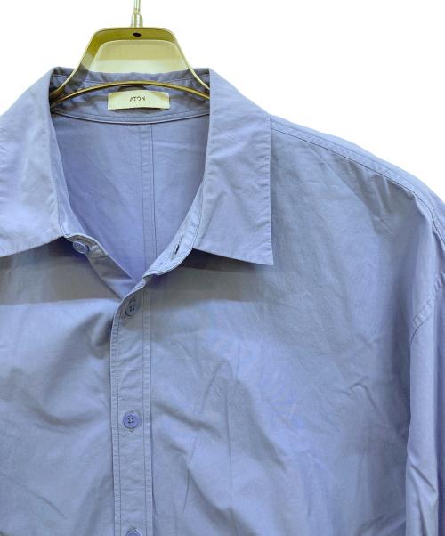 ATON（エイトン）ATON (エイトン) SHRINK BROAD OVERSIZED SHIRT ブルー サイズ:02の古着・服飾アイテム