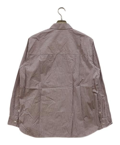 ATON（エイトン）ATON (エイトン) ストライプシャツ レッド サイズ:04の古着・服飾アイテム