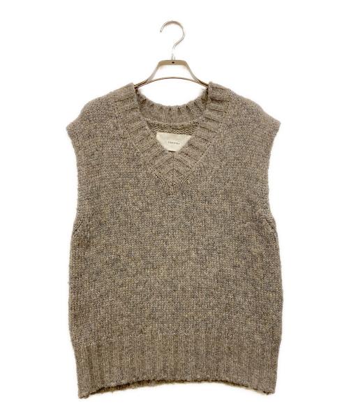 TODAYFUL（トゥデイフル）TODAYFUL (トゥデイフル) Mottle Yarn Knit Vest ブラウン サイズ:Fの古着・服飾アイテム