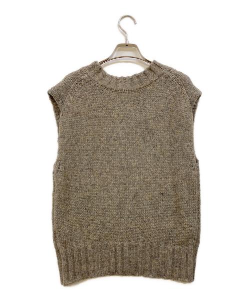 TODAYFUL（トゥデイフル）TODAYFUL (トゥデイフル) Mottle Yarn Knit Vest ブラウン サイズ:Fの古着・服飾アイテム