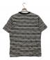 SUPREME (シュプリーム) Logo Stripe S/S Top ホワイト×ブラック サイズ:Ｍ：7000円