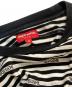中古・古着 SUPREME (シュプリーム) Logo Stripe S/S Top ホワイト×ブラック サイズ:Ｍ：7000円