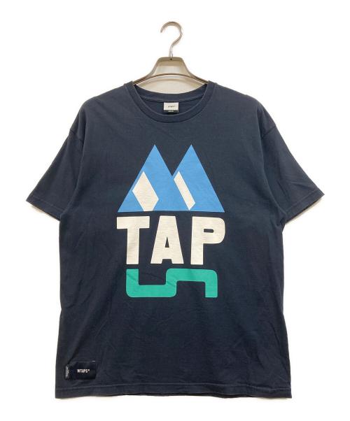 WTAPS（ダブルタップス）WTAPS (ダブルタップス) プリントTシャツ ネイビー サイズ:02の古着・服飾アイテム