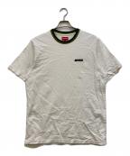 SUPREMEシュプリーム）の古着「Split Rib S/S TOP」｜グリーン×ホワイト