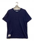 WTAPSダブルタップス）の古着「リンガーTシャツ」｜ネイビー