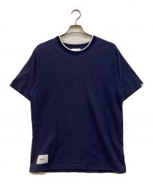 WTAPS（ダブルタップス）の古着「リンガーTシャツ」｜ネイビー