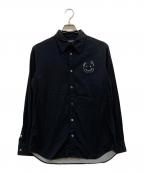 UNDERCOVERアンダーカバー）の古着「スマイルプリントシャツ」｜ブラック