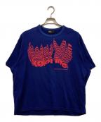 KOLORカラー）の古着「クリアコットン天竺S／S TEE」｜ネイビー