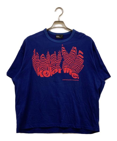 KOLOR（カラー）KOLOR (カラー) クリアコットン天竺S／S TEE ネイビー サイズ:1の古着・服飾アイテム