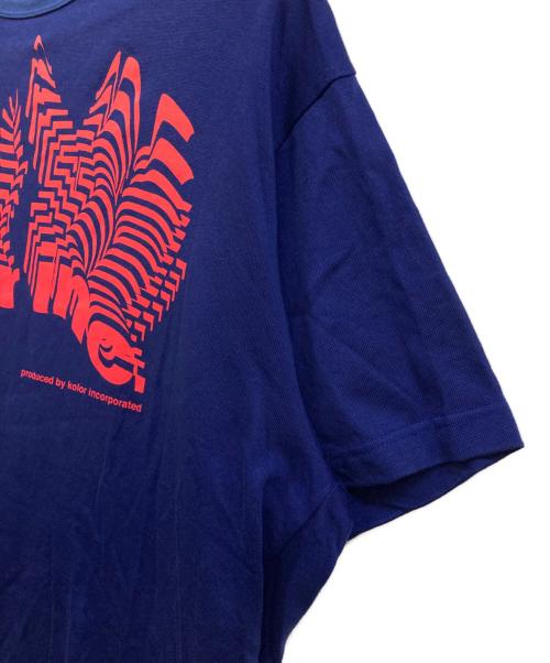 KOLOR（カラー）KOLOR (カラー) クリアコットン天竺S／S TEE ネイビー サイズ:1の古着・服飾アイテム
