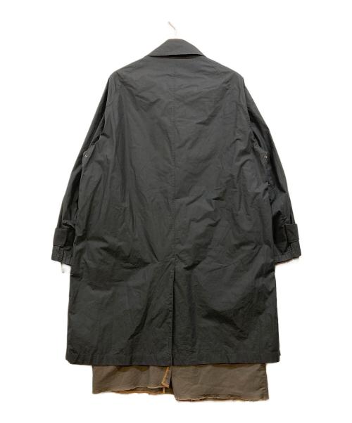 kolor/BEACON（カラービーコン）kolor/BEACON (カラービーコン) タイプライターコーティングレイヤードコート ブラック サイズ:1の古着・服飾アイテム