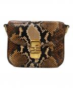A.P.C.アーペーセー）の古着「パイソン柄ショルダーバッグ」｜ブラウン