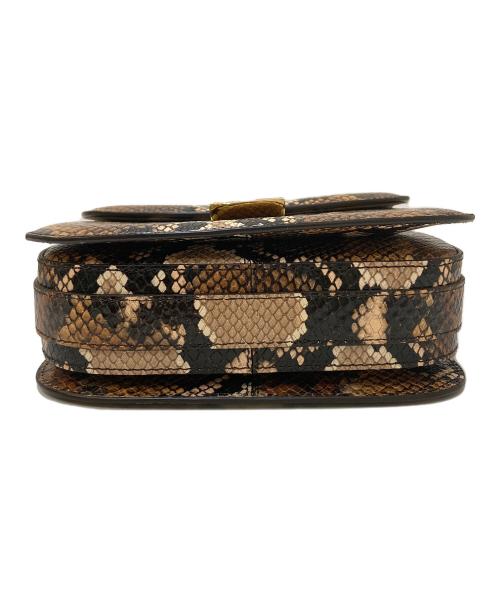 A.P.C.（アーペーセー）A.P.C. (アーペーセー) パイソン柄ショルダーバッグ ブラウンの古着・服飾アイテム