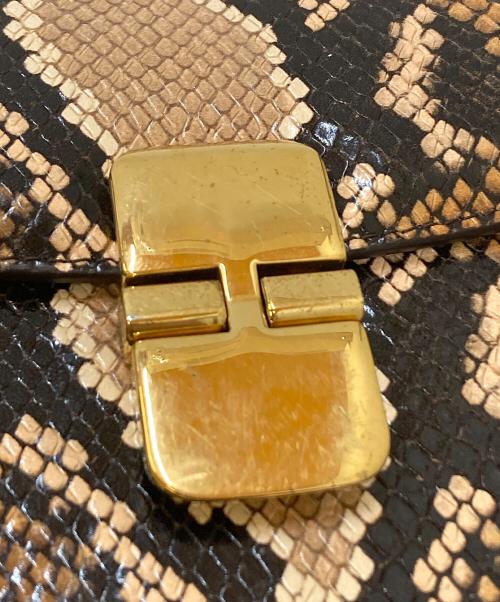 A.P.C.（アーペーセー）A.P.C. (アーペーセー) パイソン柄ショルダーバッグ ブラウンの古着・服飾アイテム