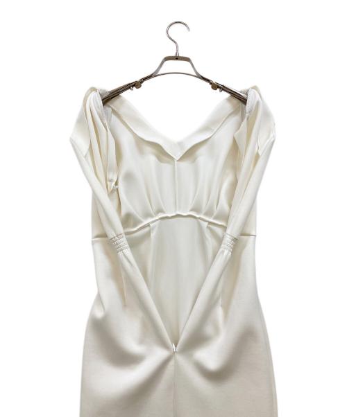 anuans（アニュアンス）anuans (アニュアンス) ニュアンスネックストレートカットワンピース ホワイト サイズ:Sの古着・服飾アイテム